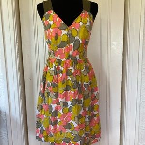 Milly of New York dress size 4 pink yellow